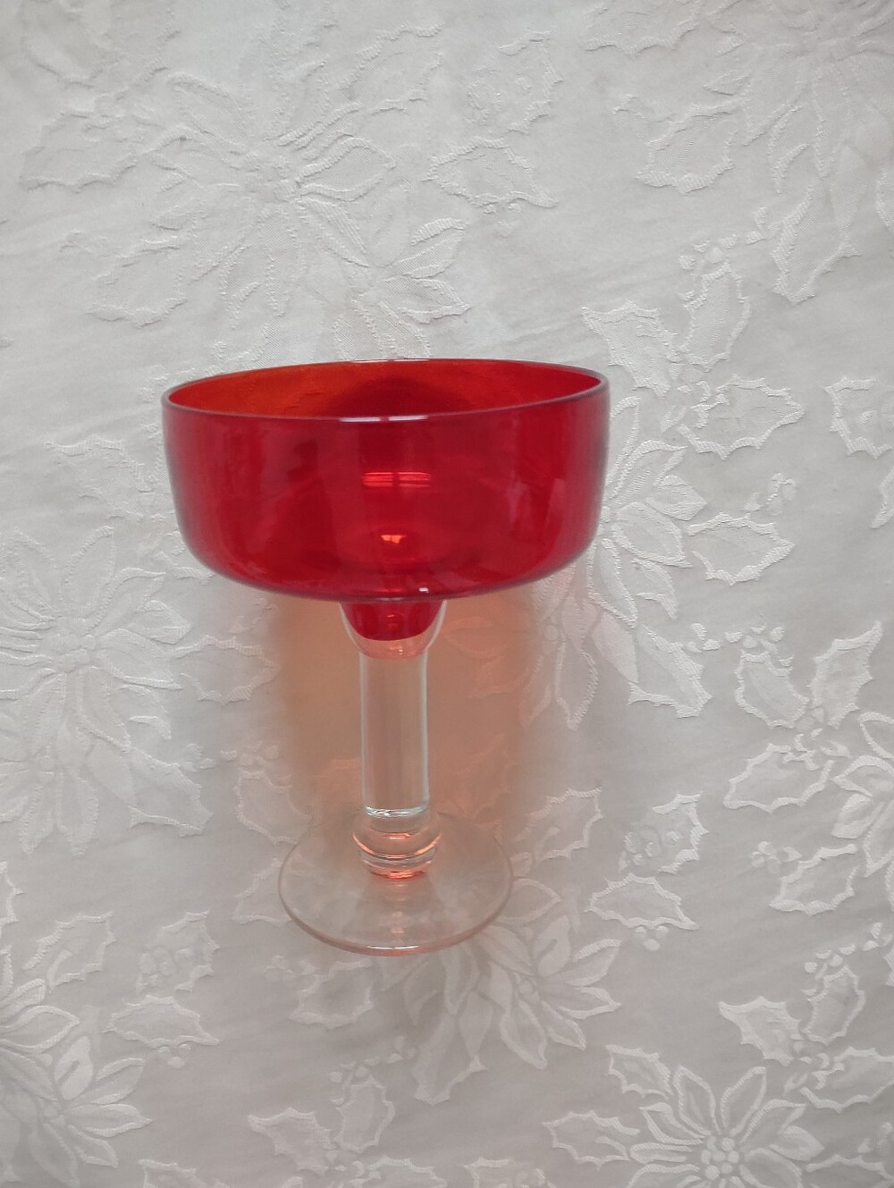 Large Red Stemmed Glasses